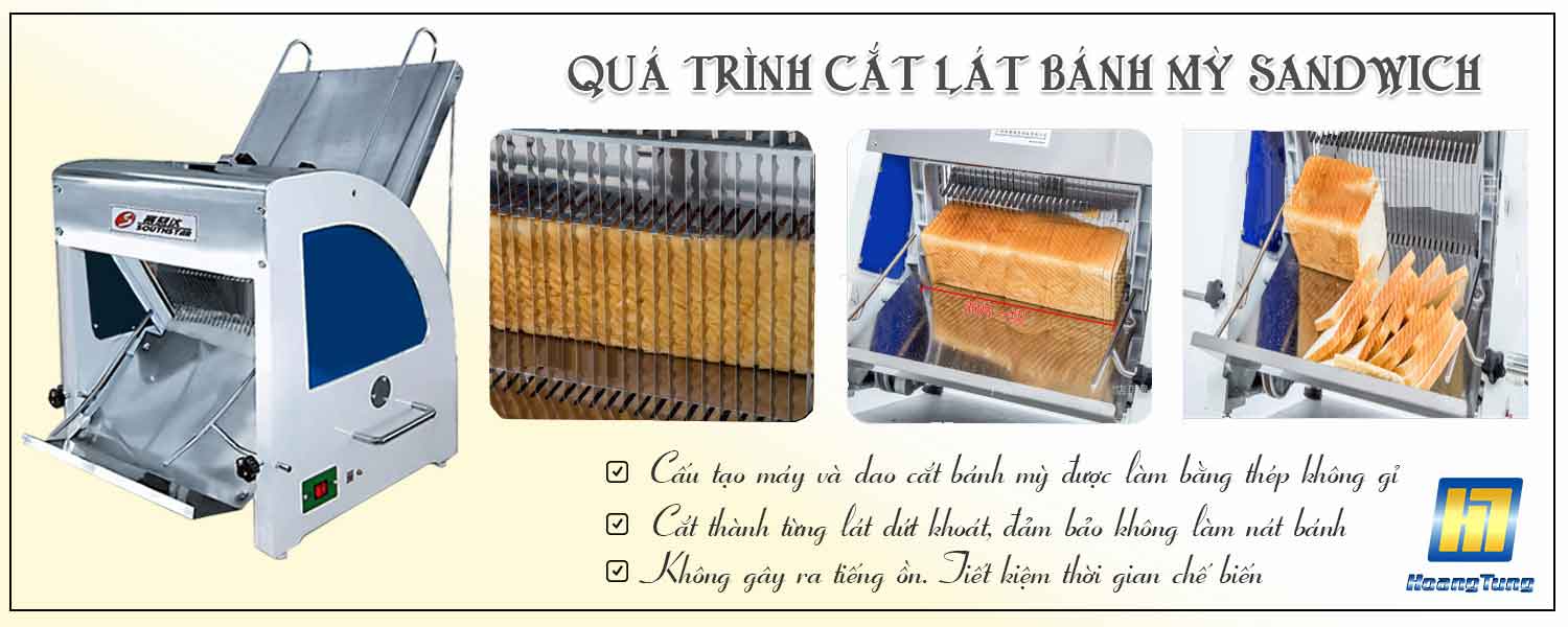 Máy Cắt Bánh Mỳ Sandwich Hoàng Tùng
